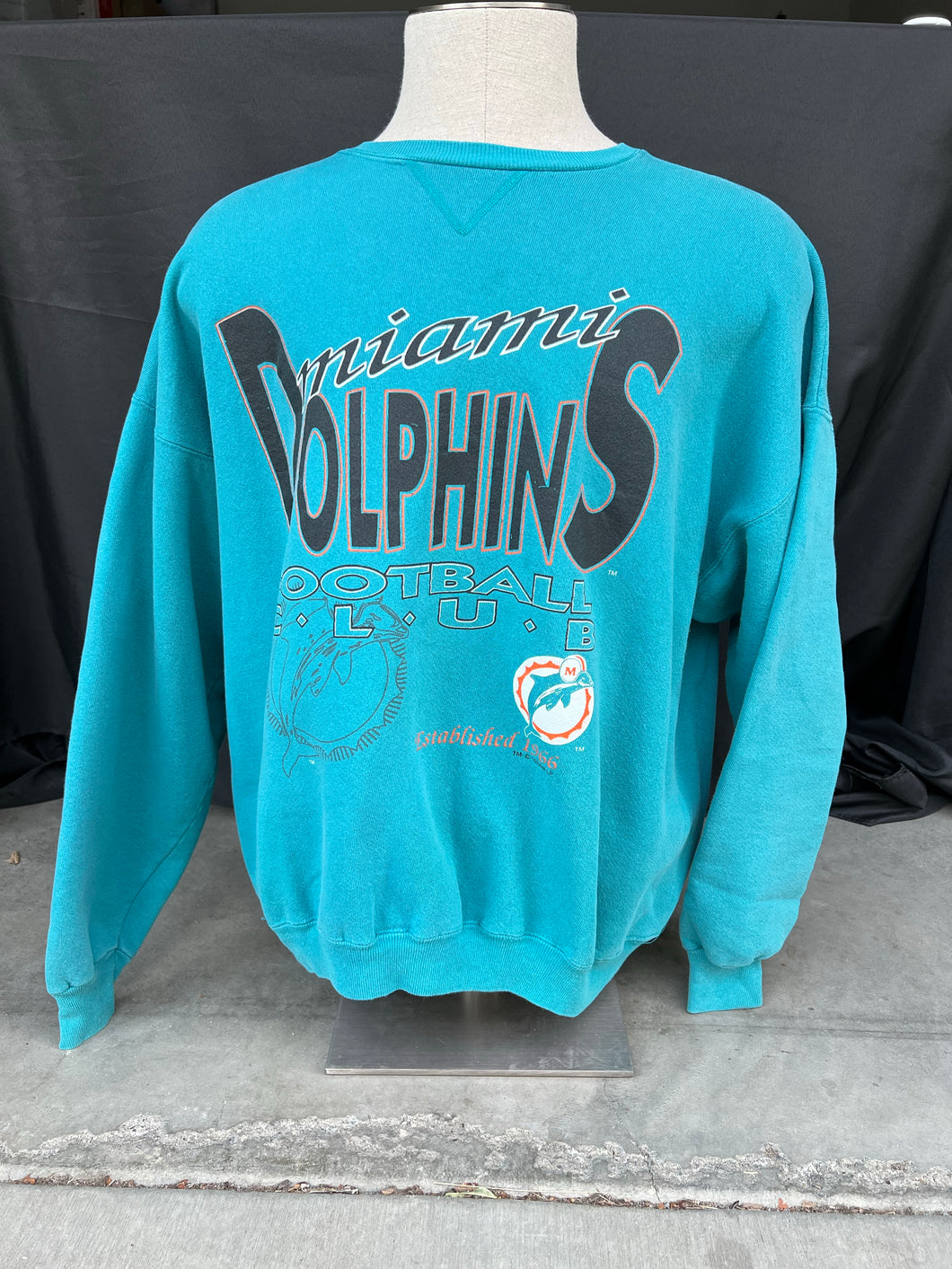 Miami Dolphins Football Club Pullover size XL!