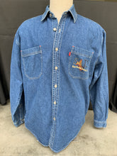 Load image into Gallery viewer, San Fransisco Denim Button Up size Large!
