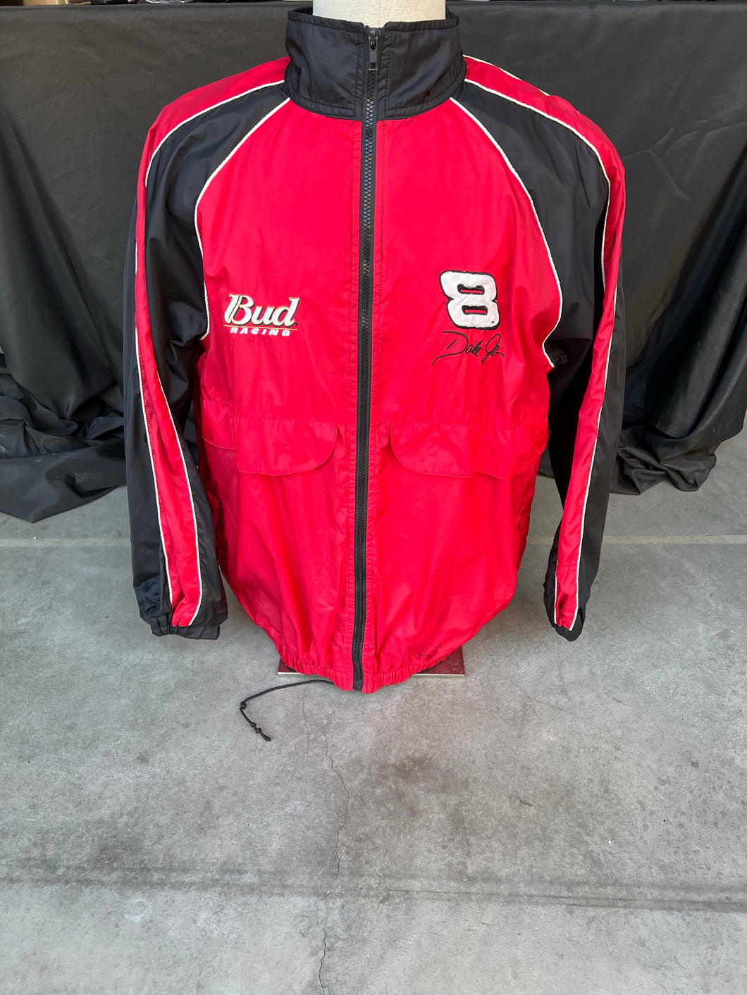 Dale Jr. Bud Racing Windbreaker size Medium!