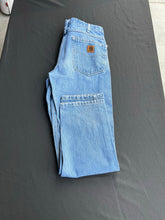 Load image into Gallery viewer, Carhartt Light Blue Wash Denim Jeans size 33x30
